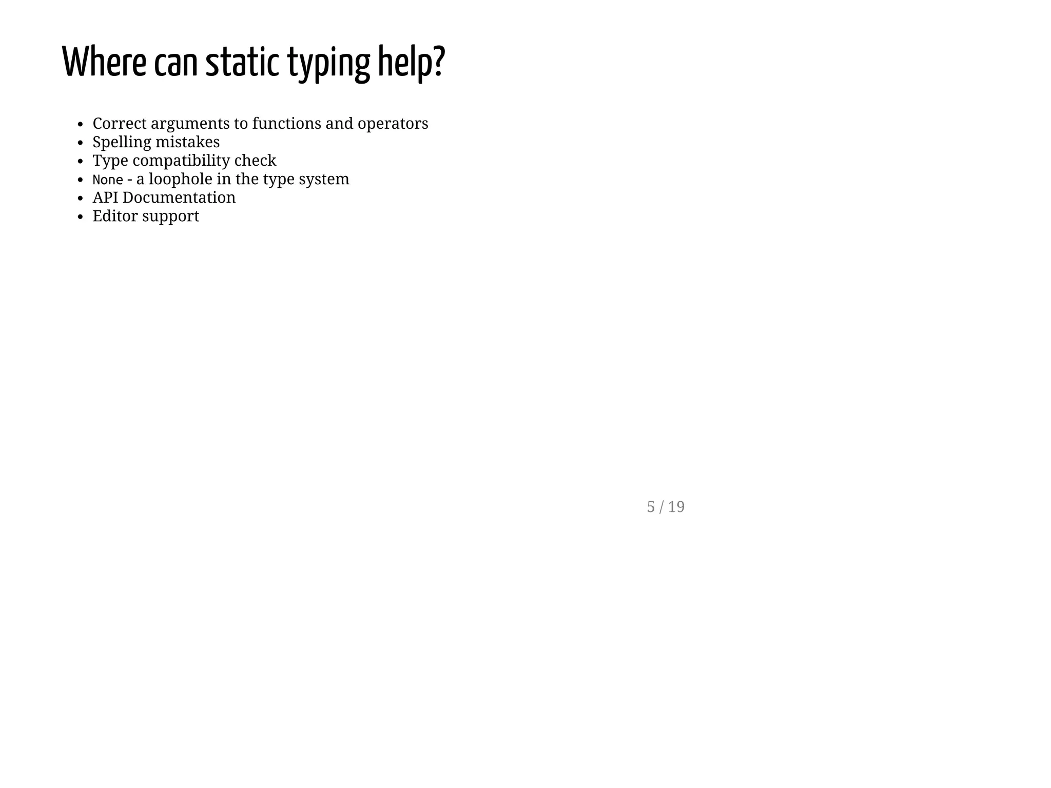 Static type checking in python ppt