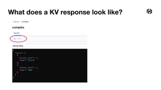 What does a KV response look like?
 