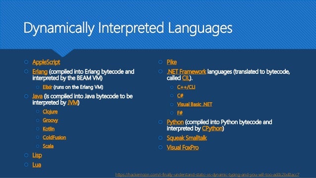 Static typing vs dynamic typing languages