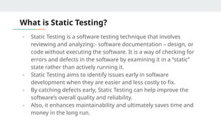 Static Verification Techniques S/W Q/A.pptx