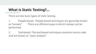 Static Verification Techniques S/W Q/A.pptx