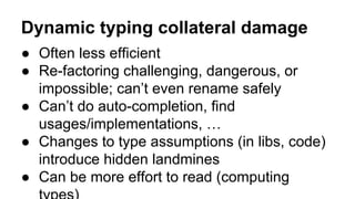 Static vs dynamic types | PDF