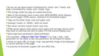 Static web documents | PPT