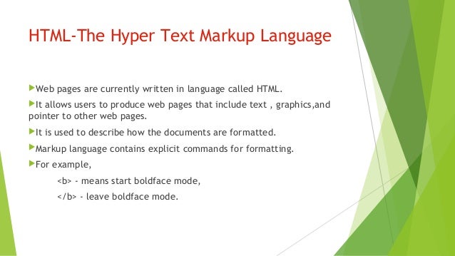 Static web documents