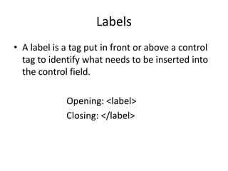 HTML5 - Forms | PPSX