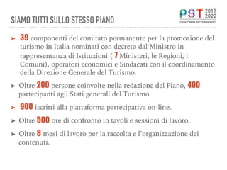 SIAMO TUTTI SULLO STESSO PIANO
➤  39 componenti del comitato permanente per la promozione del
turismo in Italia nominati c...