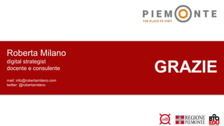 STATI GENERALI del TURISMO PIEMONTE | Roberta Milano | 30 maggio 2018