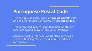 Mastering Portuguese Addresses: Structure, Pronunciation, and Practical ...
