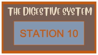 THE DIGESTIVE SYSTEM
!"#"$%&'(1
 