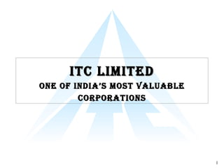 ITC Limited One of India’s Most Valuable Corporations 