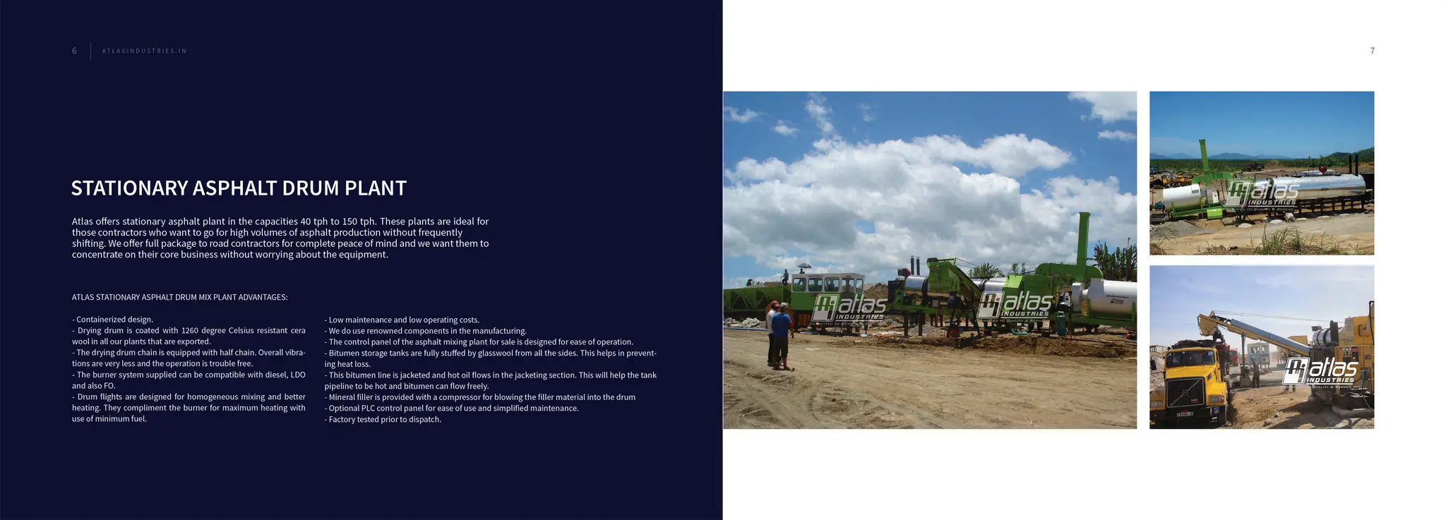 Asphalt Drum Mix Plant - Stationary Asphalt Plants | PDF