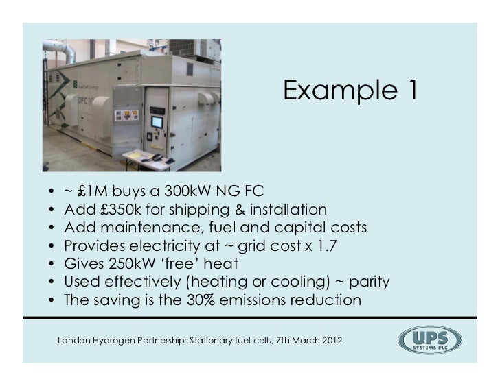 Fuel cells for stationary applications where is the market?