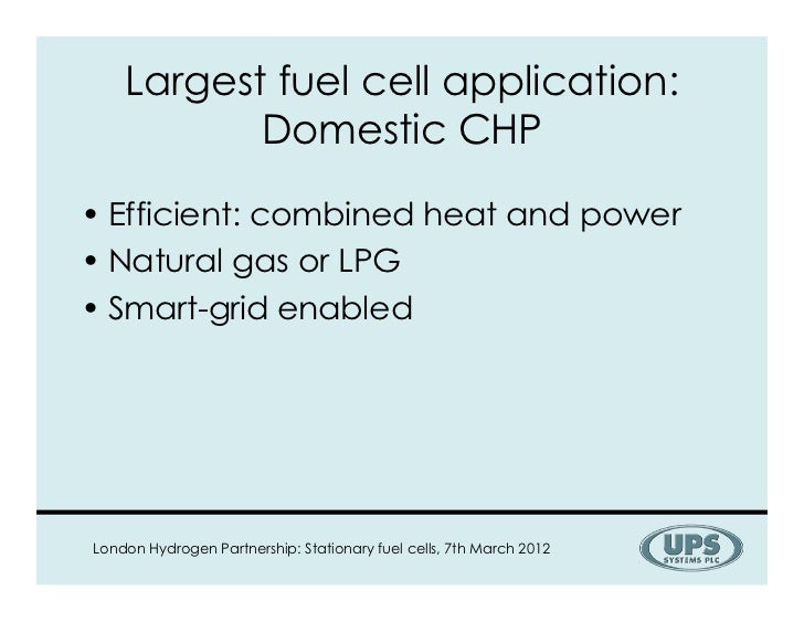 Fuel cells for stationary applications where is the market?