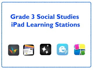 Grade 3 Social Studies
iPad Learning Stations

 
