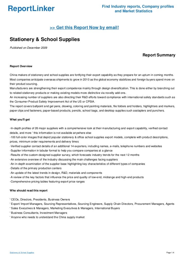 Stationery & School Supplies