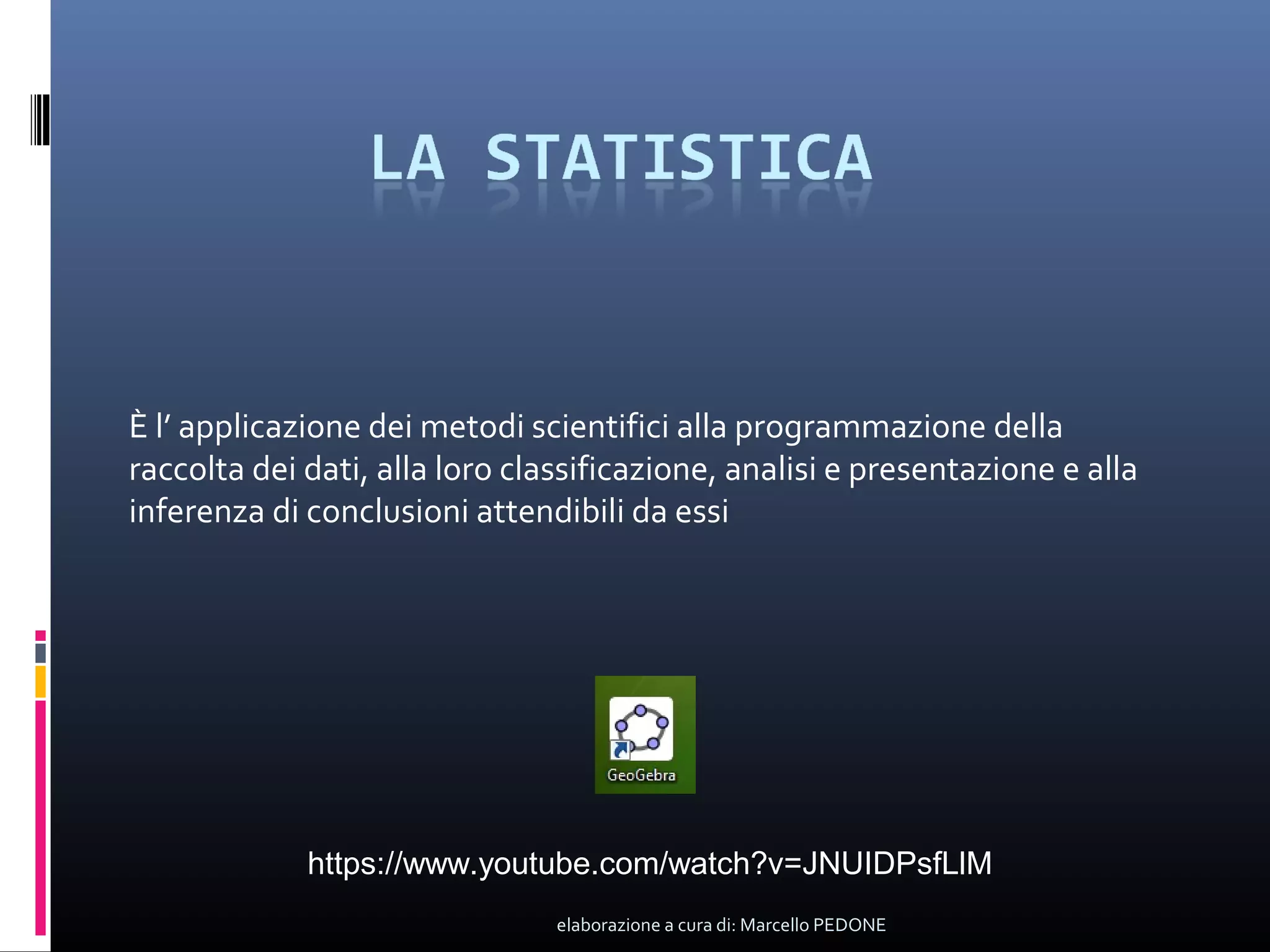 Statistica con geogebra | PPT
