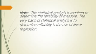 Four Methods in testing reliability | PPTX