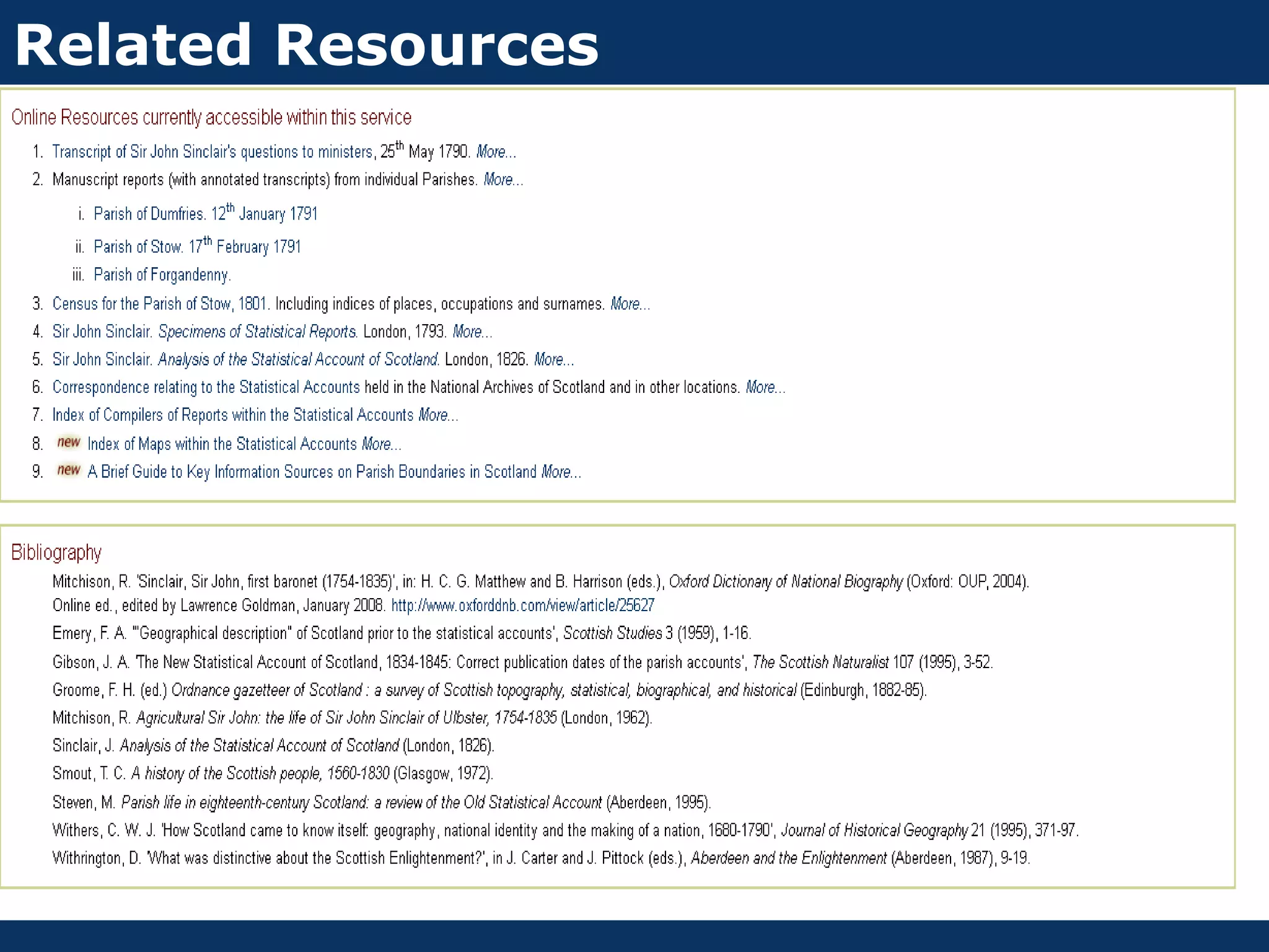 Related Resources
 