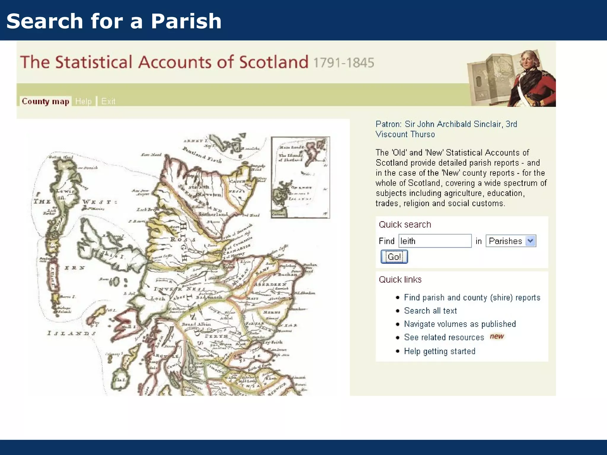 Search for a Parish
 