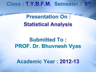 ppt - data analysis basics: variables and distribution... Statistical analysis | PPTX
