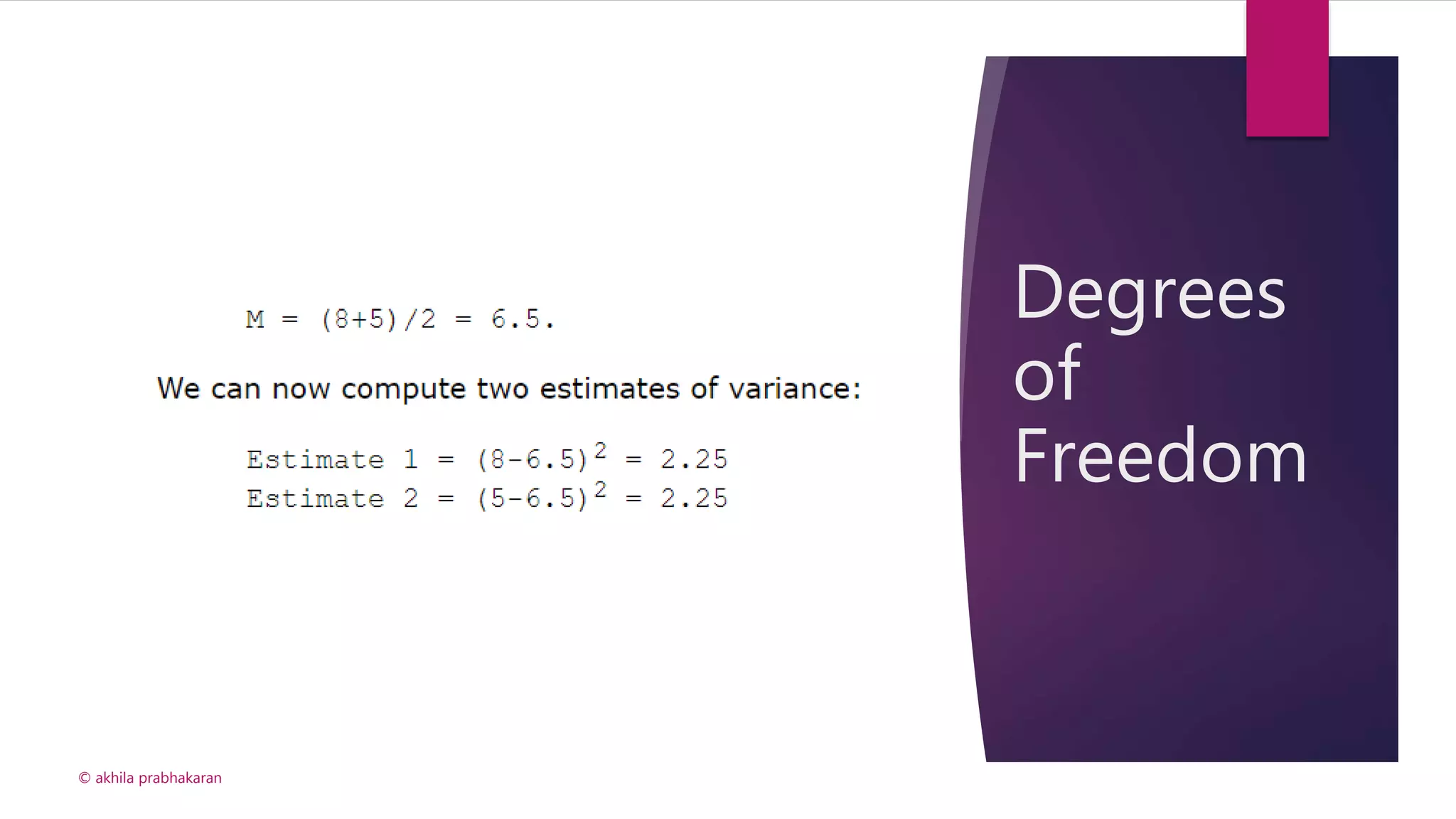 Degrees
of
Freedom
© akhila prabhakaran
 