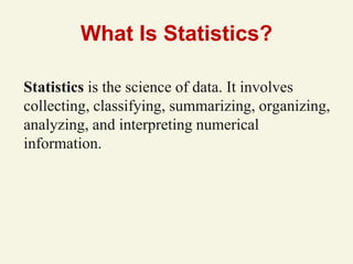 statistical analysis ppt of data analysis in the world of nitin | PDF