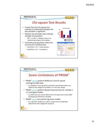 Statistical applications in GraphPad Prism | PDF