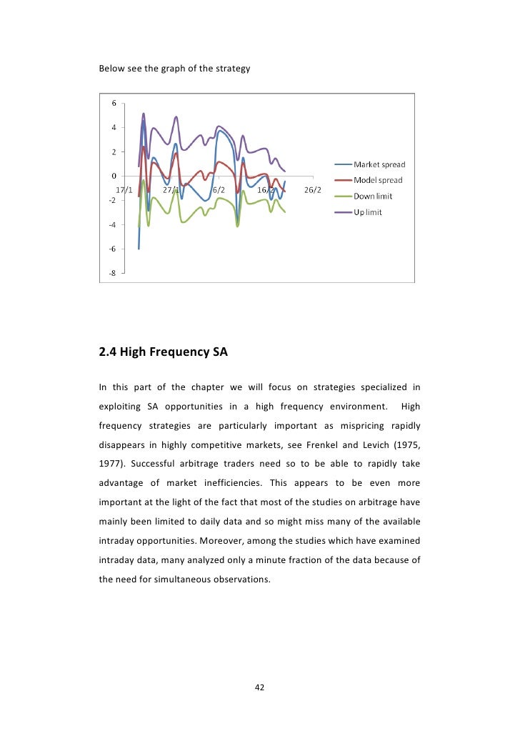 Statistical arbitrage trading strategies and high frequency trading