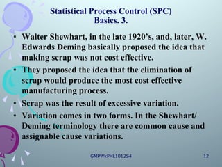 Statistical control to monitor | PDF