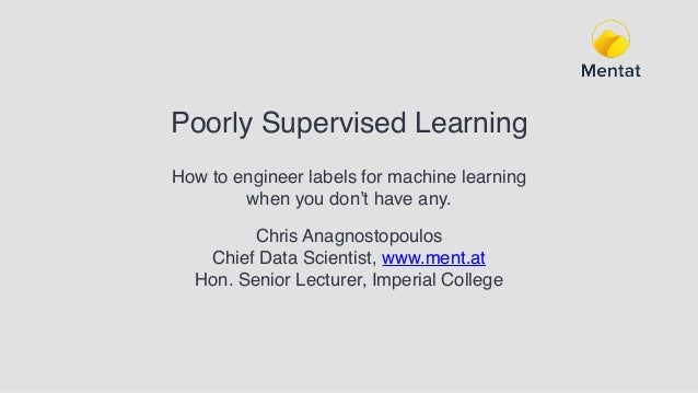 weakly supervised learning