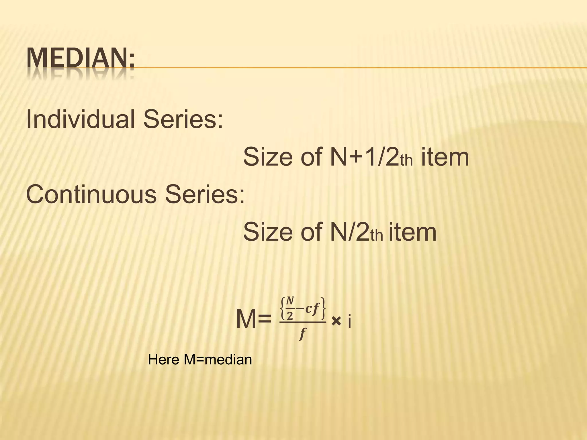 Statistical formulas