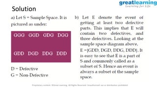 Proprietary content. ©Great Learning. All Rights Reserved. Unauthorized use or distribution prohibited
Solution
 