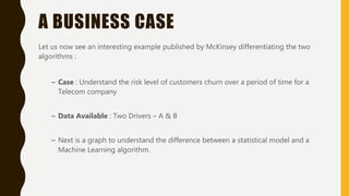 Statistical learning vs. Machine Learning | PPTX