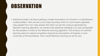 Statistical learning vs. Machine Learning | PPTX