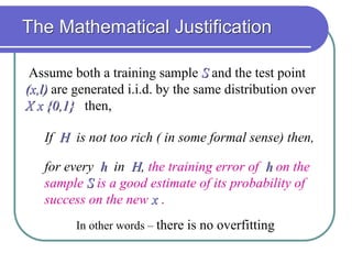 Justification Test Statistical Machine Learning by Shai Ben-David | PPT