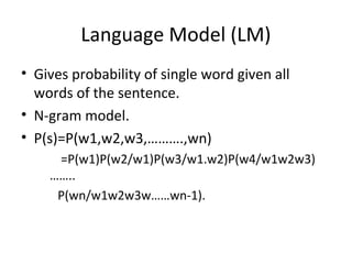 Statistical machine translation for indian language copy | PPT