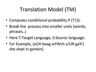 Statistical machine translation for indian language copy | PPT