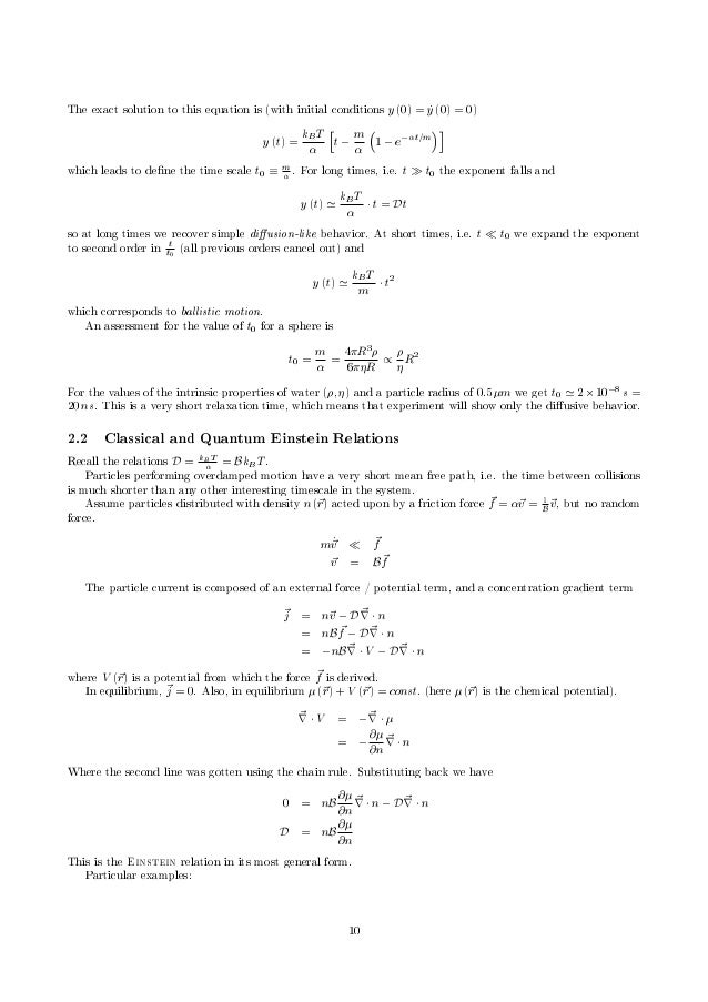 Relaxation Time Formula In Thermodynamics - Derivation Of A ...