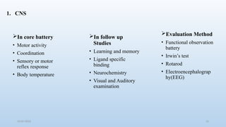Modified Irwin Test Method Statistical Method For Evaluating Medication Safety Data Pharmacology ...