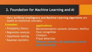 Why we learn STATISTICAL METHODS in Computer Science | PPTX