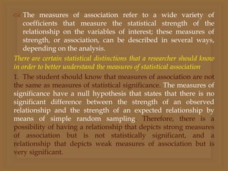 Measure of Association | PPTX