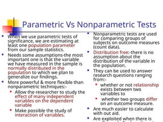 Two Normally Distributed Parametric Variable Statistical Methods biostatistics for MSC | PPT