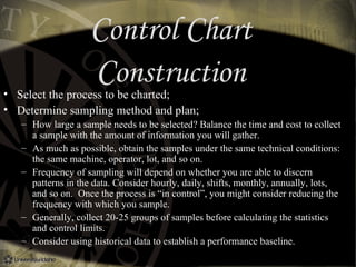 Sampling Plan Vs Control Chart Statistical process control | PPT