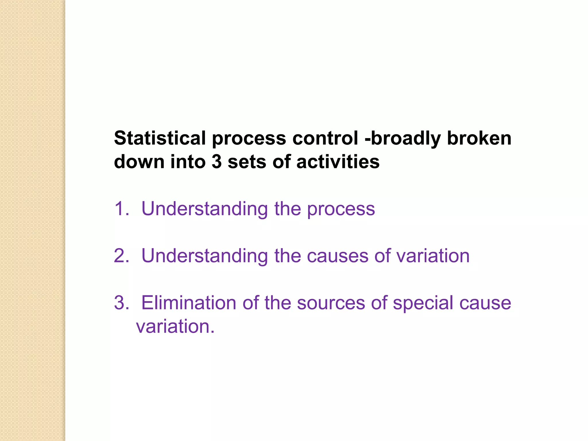 Statistical process control | PPTX