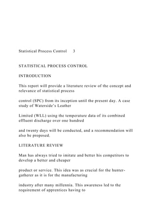 Statistical Process Control 1 STATISTICAL PROCESS .docx