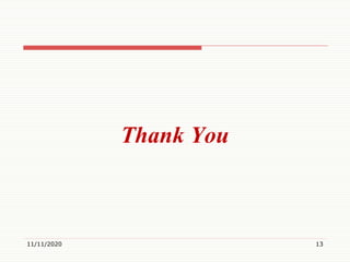 Thank You
11/11/2020 13
 