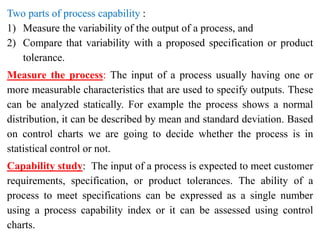 Statistical quality control 1,2 | PPTX