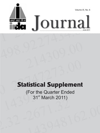 Volume IX, No. 6




                                   June 2011




Statistical Supplement
  (For the Quarter Ended
     31st March 2011)
 