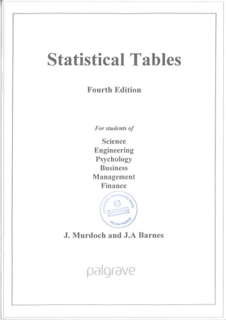 statical table for statistic 