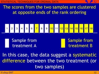 Statistical techniques for ordinal data | PPT